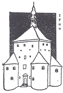 Zeichnung der Veste Mittelberg